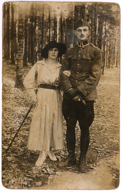 Zygmunt Wolski z żoną Kazimierą (Drohobycz 1921)