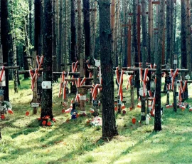 Krzyże na mogiłach