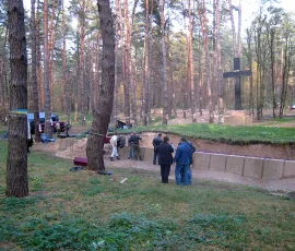 Przygotowanie pochówku w „Brackiej Mogile”