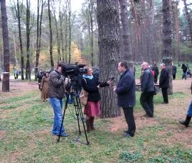 Andrzej Przewoźnik udziela wywiadu